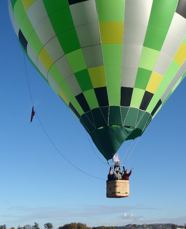 Montgolfière dans le Triangle d'Or de Toulouse Carcassonne Albi